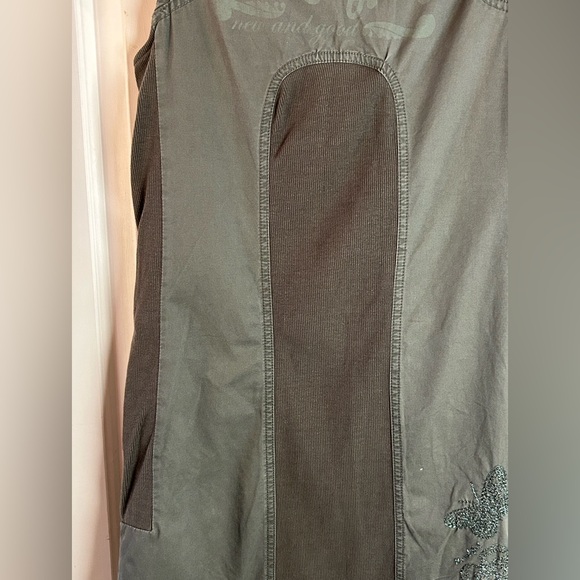 Vintage Desigual Sleeveless Utility Mini Dress Multiple Zippers Pockets Size 40 - Picture 5 of 14